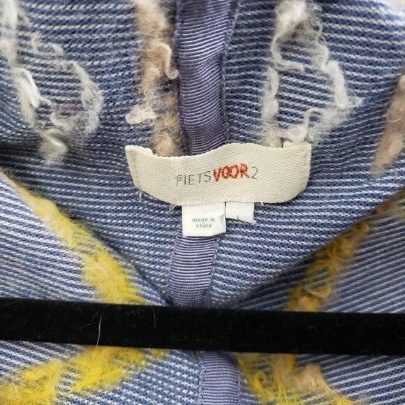 Fiets Voor * Southwest Print Wool Blend Cardi Sz L - Picture 8 of 10